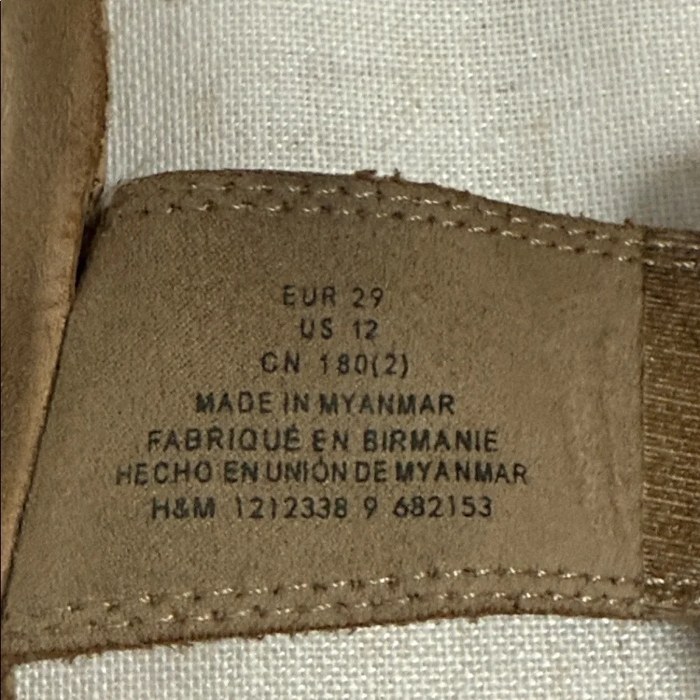 H&M Kids Toddlers Ankle Strap Taupe Sandals size 12